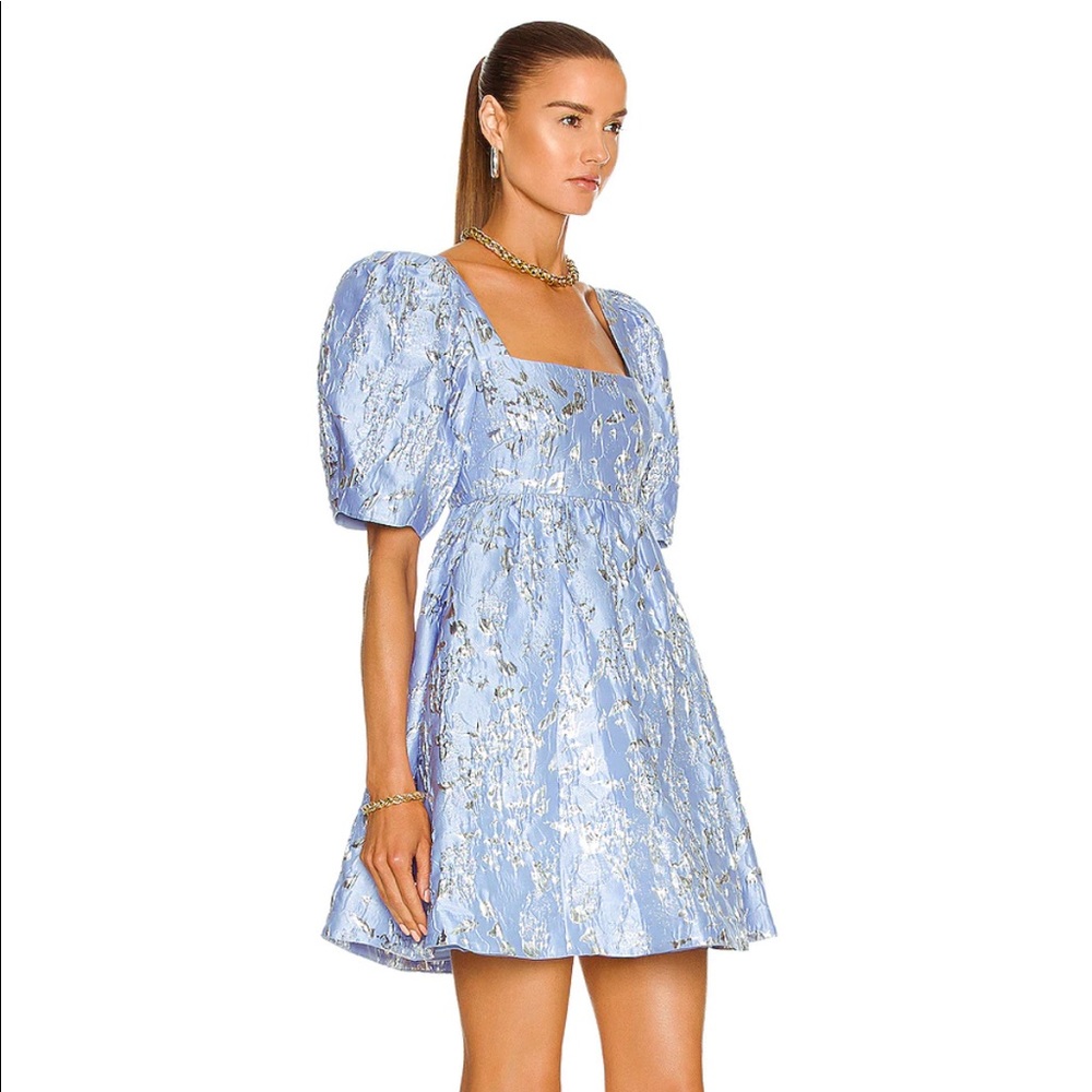 Jonathan Simkhai Kylie Mini Dress Baby Blue